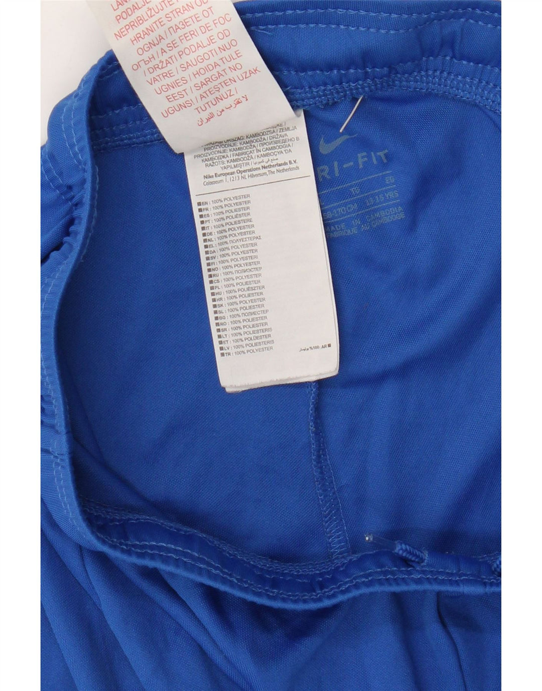 Pantaloni scurți sport Nike Dri Fit pentru băieți 13-14 ani XL poliester albastru