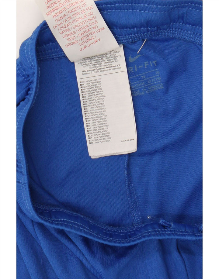 Pantaloni scurți sport Nike Dri Fit pentru băieți 13-14 ani XL poliester albastru