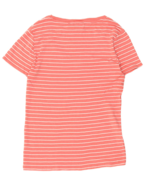 Tricou pentru femei Tommy Hilfiger Top UK 12 Medium Pink Striped Bumbac