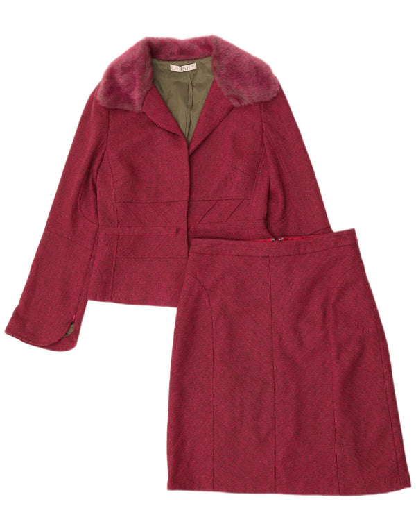 Set fuste pentru femei Jesire 2 piese UK 8 Small W28 Pink Herringbone Poliacrilic