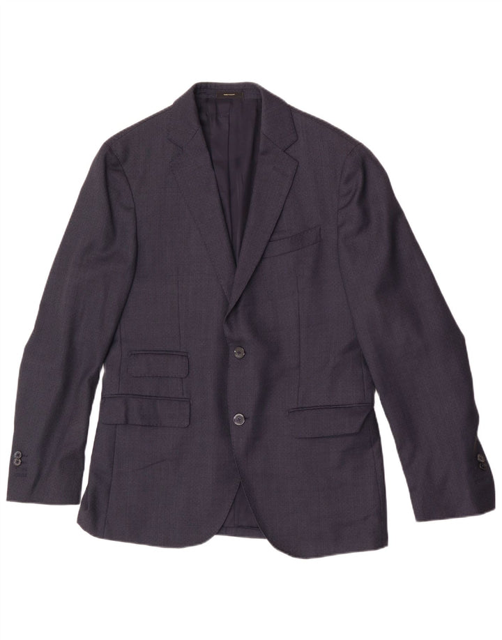 Massimo Dutti Jachetă pentru bărbați cu 2 nasturi EU 50 Albastru bleumarin mediu