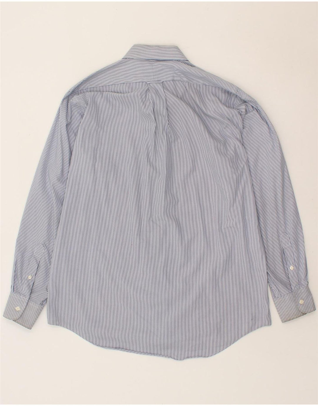 IZOD Mens Shirt Size 16 Large Blue Pinstripe Cotton Vintage Izod and Second-Hand Izod from Messina Hembry 