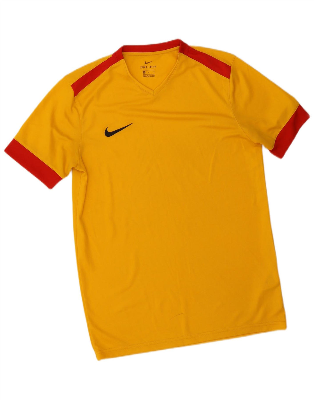 Tricou Nike Dri Fit pentru bărbați Top Mediu Galben Poliester Colorblock