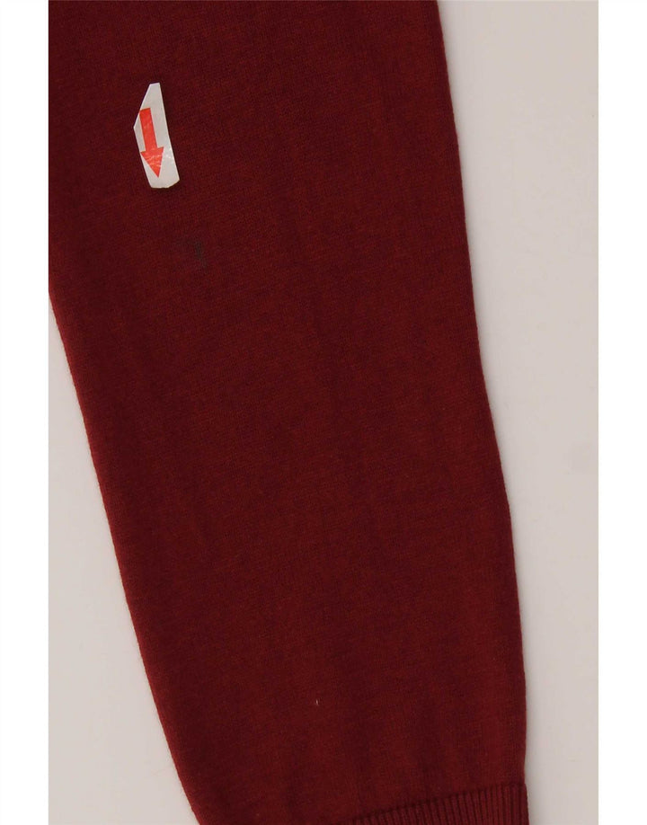 Jumper Bolero Massimo Dutti pentru femei UK 14 Medium Burgundy Mătase