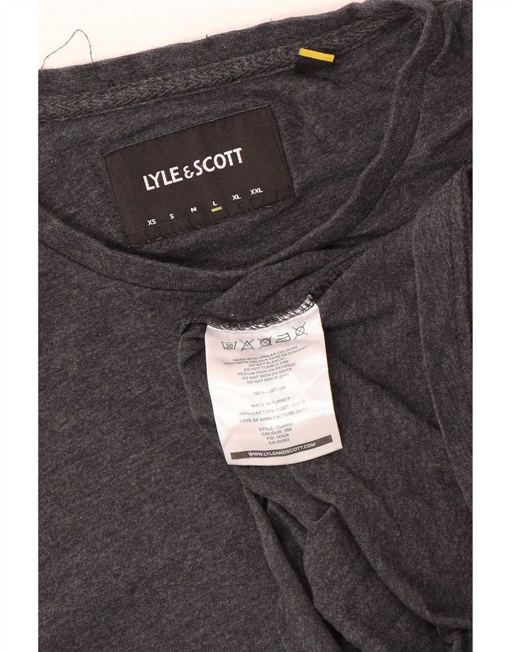 Tricou pentru bărbați Lyle & Scott Top mare din bumbac gri