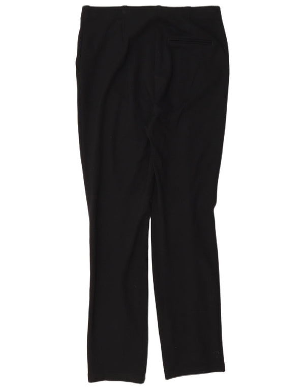 Pantaloni de costum drepți pentru femei Marks & Spencer UK 12 Medium L32 L30 Negru