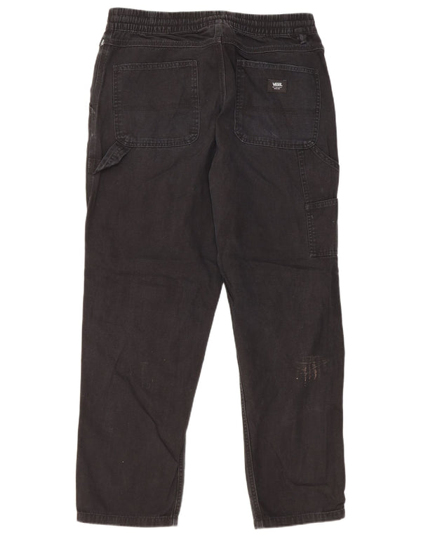 Pantaloni cargo drepti pentru bărbați Vans Medium W32 L28 Bumbac negru