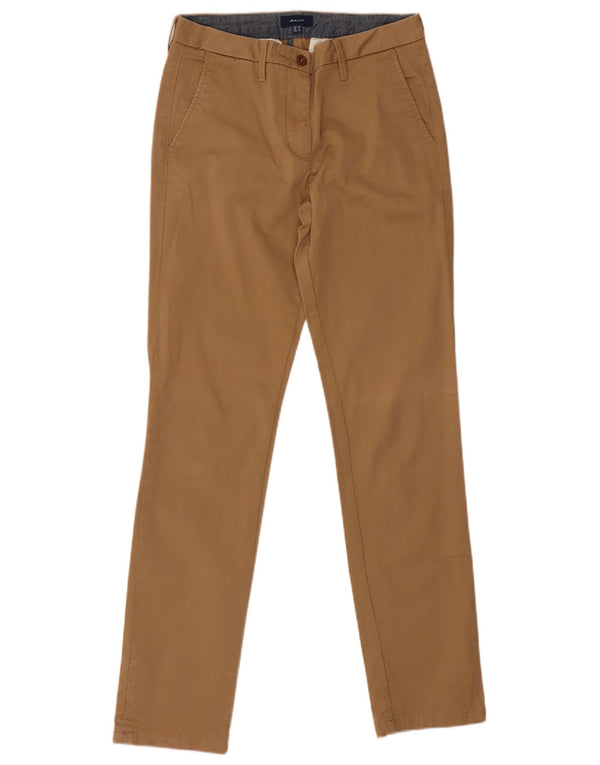 Pantaloni chino subțiri pentru femei Gant UK 12 Medium W28 L31 Bej Bumbac