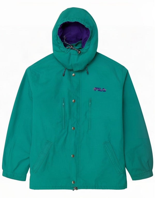 Fila pentru bărbați jachetă de ploaie cu glugă IT 56 3XL verde
