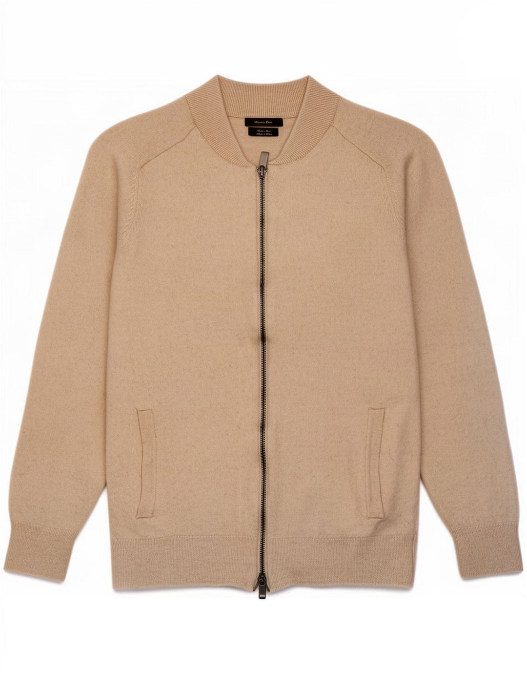 Pulover cardigan Massimo Dutti pentru femei UK 12 Medium Beige Lână