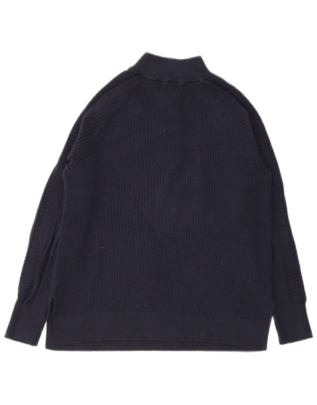 Pulover pentru femei Marks & Spencer, cu fermoar, cu gât, UK 14 Medium Bleumarin