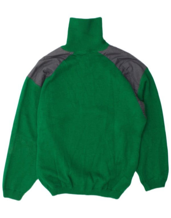 Pulover pentru bărbați Conte of Florence, cu gât cu nasturi, XL, verde