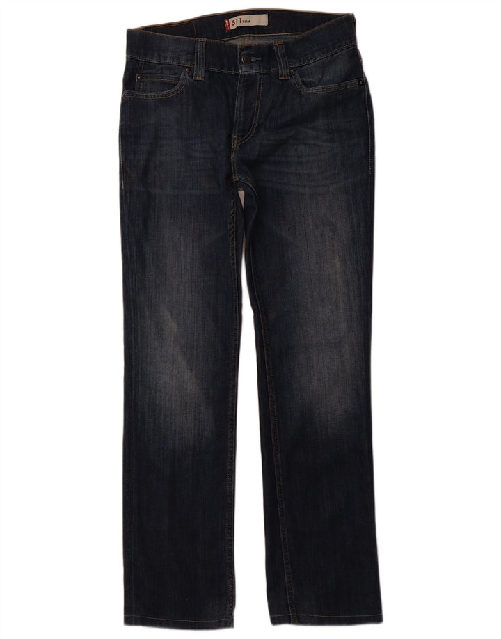 Blugi slim pentru femei LEVI'S W33 L31 bumbac bleumarin