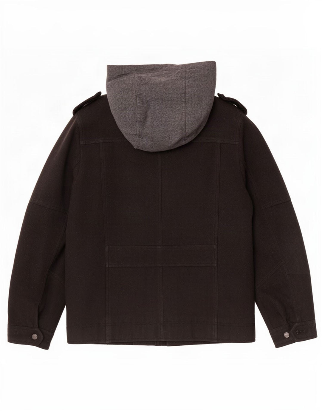 Jachetă militară cu glugă Levi's pentru bărbați UK 36 Mic, negru, poliester color bloc