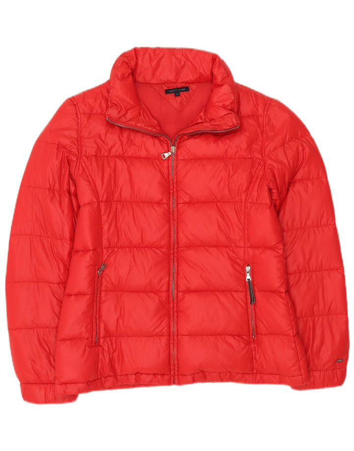 Jachetă căptușită pentru femei Tommy Hilfiger UK 14 Medium Red Nylon