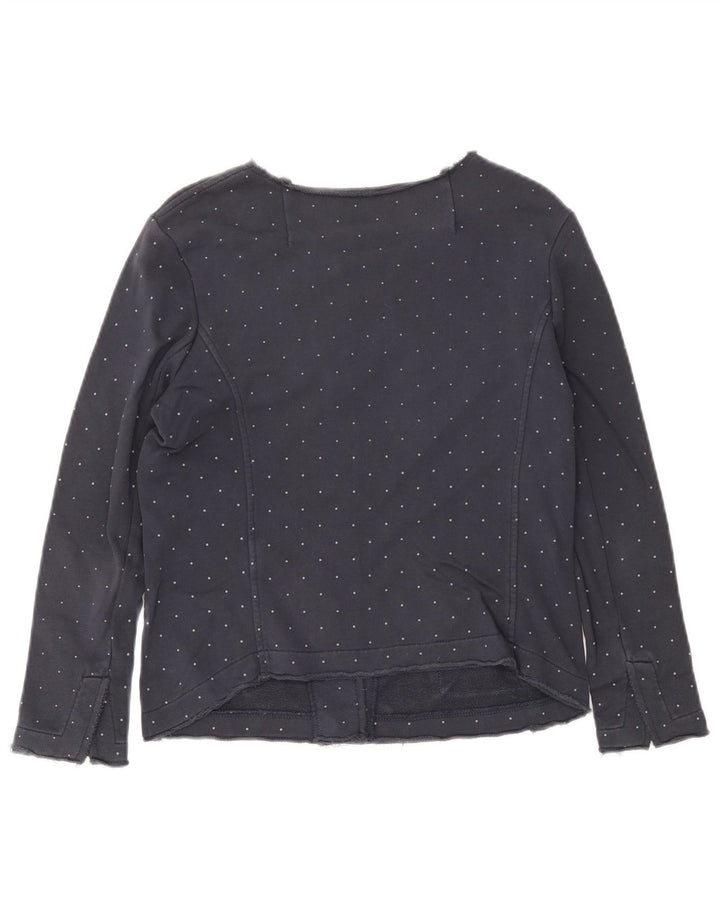 Sun68 Jachetă pentru femei Crop Utility UK 10 Bumbac cu pete, albastru marin mic