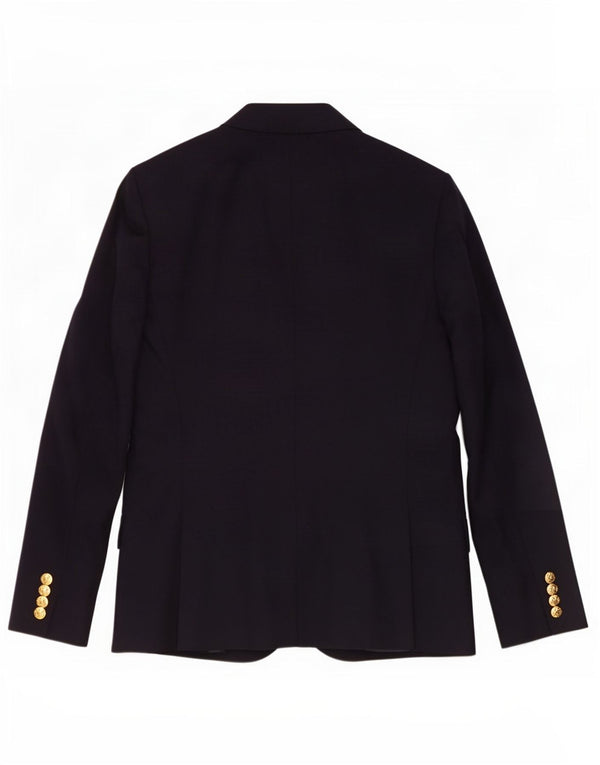Jachetă pentru femei Ralph Lauren, cu 2 nasturi, lână, albastru bleumarin