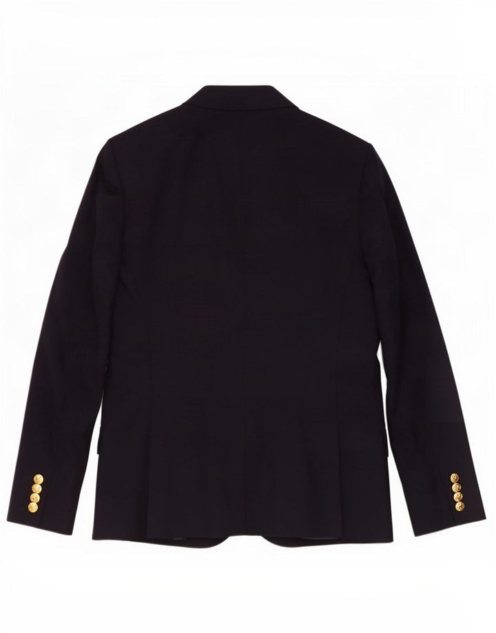 Jachetă pentru femei Ralph Lauren, cu 2 nasturi, lână, albastru bleumarin