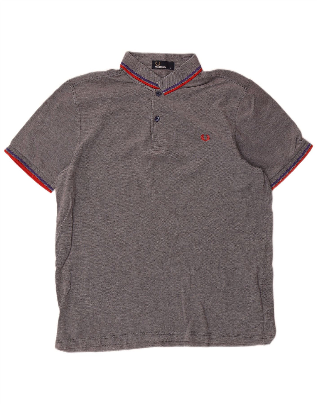 Cămașă polo Fred Perry pentru bărbați, bumbac cu dungi gri mari