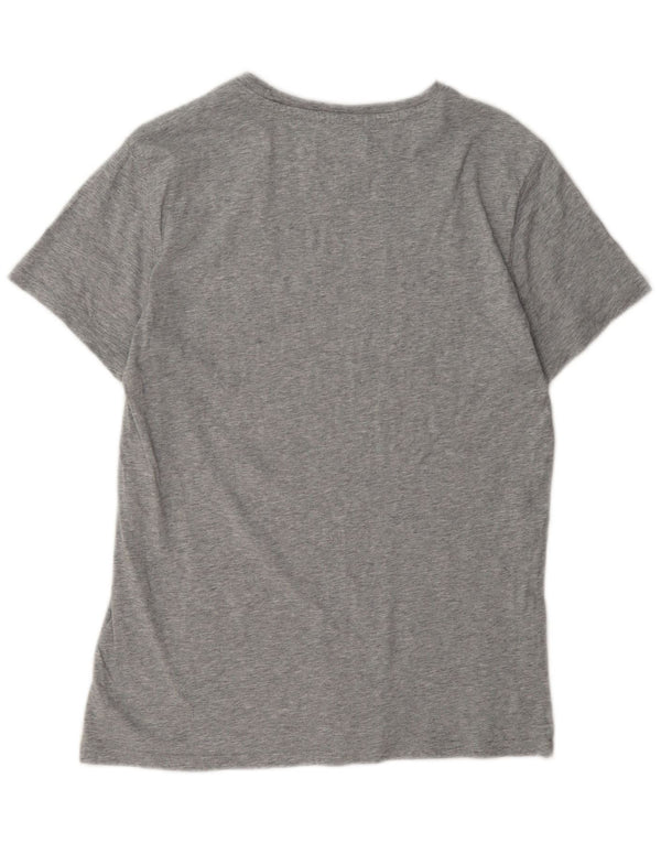 Tricou Tommy Hilfiger pentru bărbați, cu croiala normală, top mic, gri bumbac cu pete