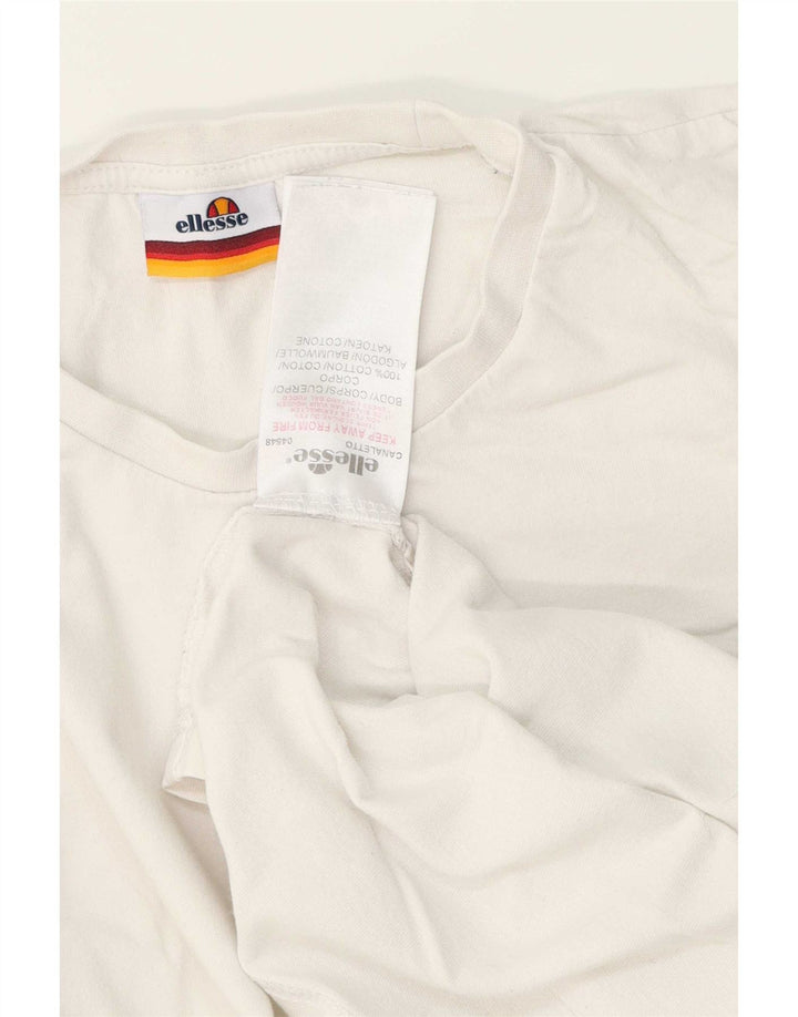 Tricou bărbați Ellesse Top mic Bumbac alb