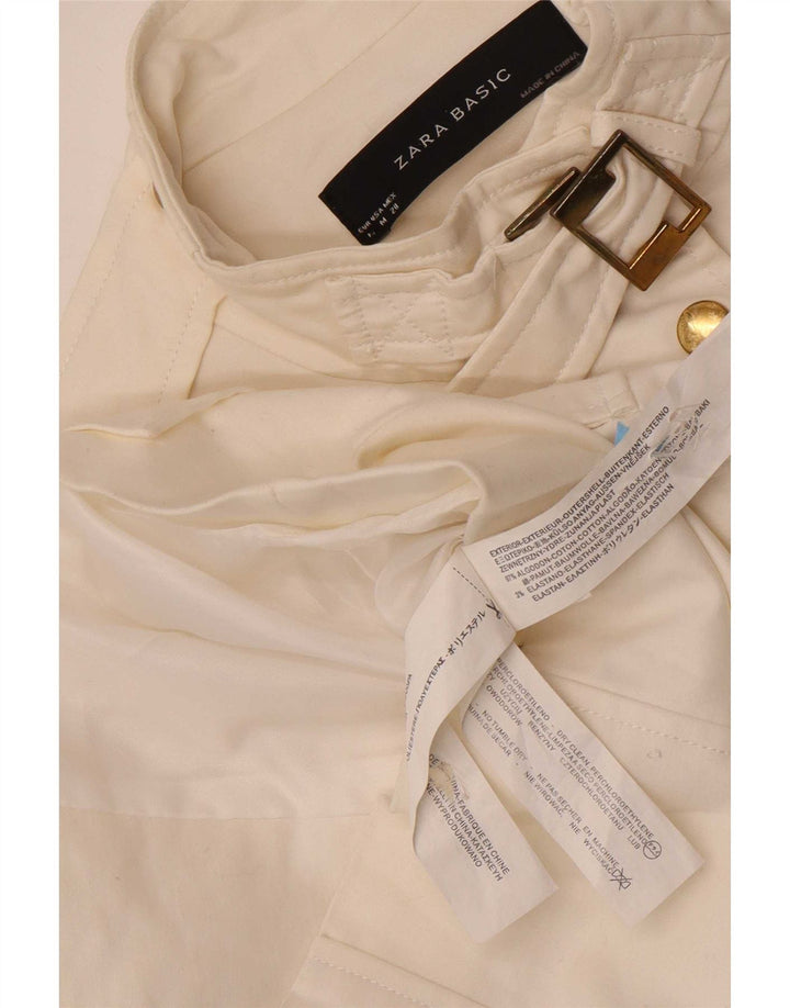Jachetă Utilitară pentru Damă Zara UK 12 Bumbac Alb Mediu