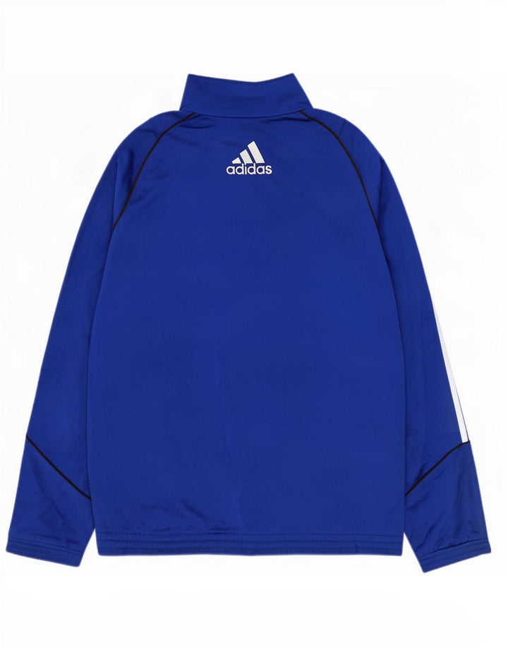 Jachetă de trening pentru bărbați Adidas, poliester albastru mediu