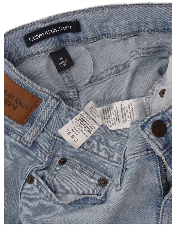 Blugi drepti pentru femei Calvin Klein L25 L25 Bumbac albastru