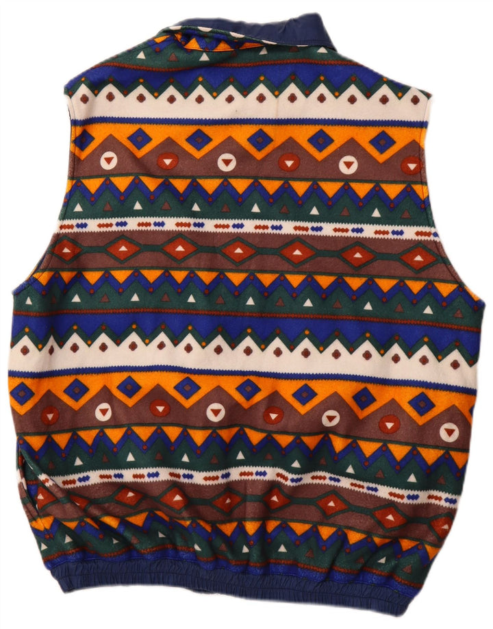 AMERICA Gilet reversibil pentru bărbați Marea Britanie 40 Poliamidă geometrică mare bleumarin