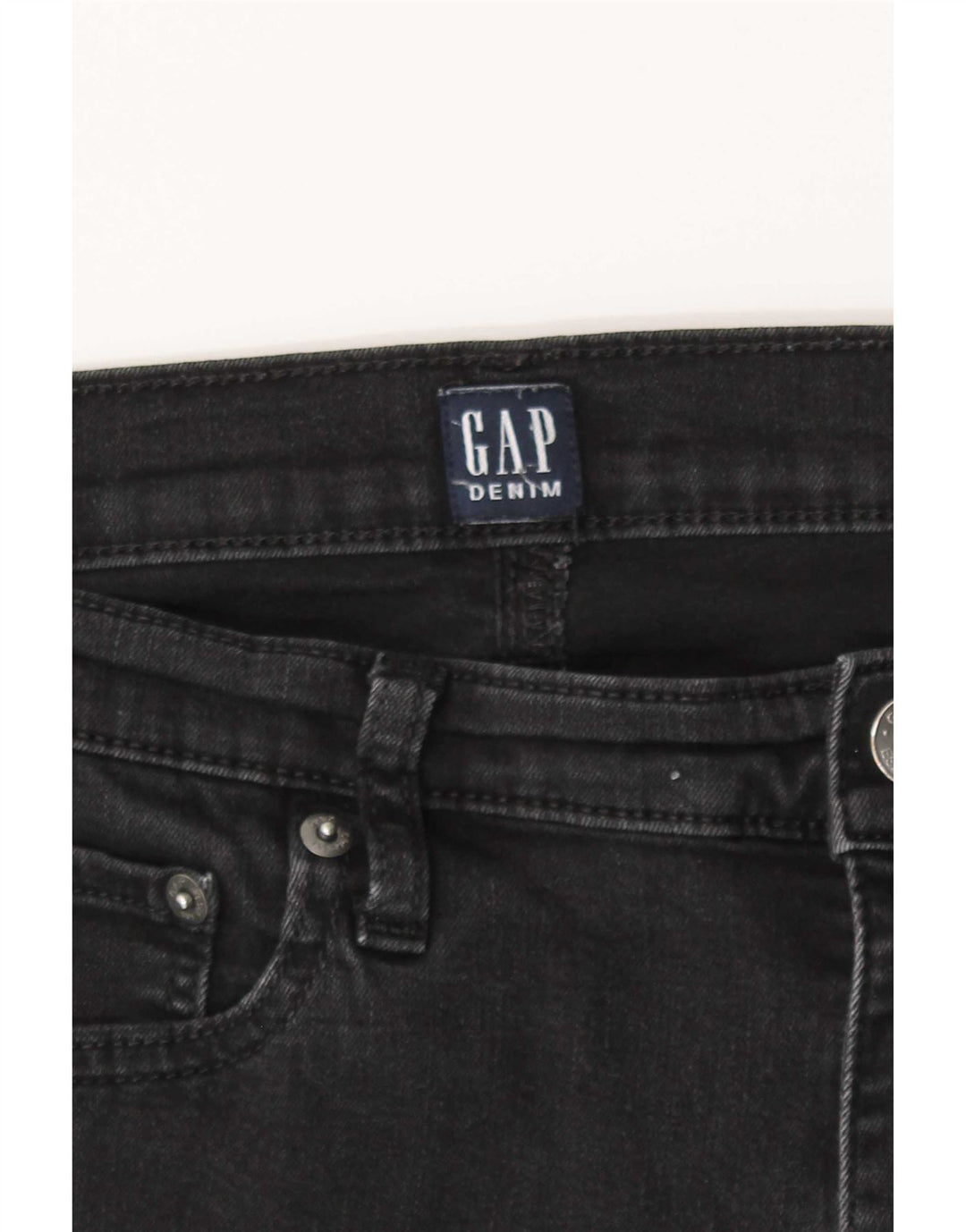 Blugi drepti pentru femei Gap W31 L30 bumbac negru
