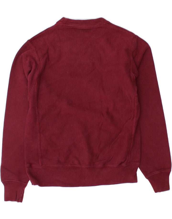 CHAMPION Mens Reverse Weave Sweatshirt Jumper Small Maroon Cotton Vintage Champion and Second-Hand Champion from Messina Hembry 