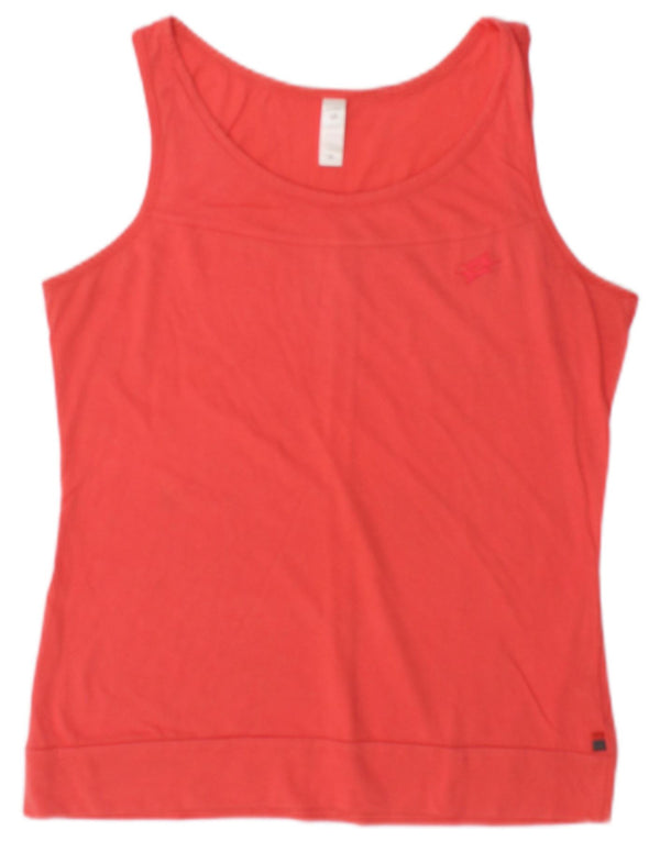 Lotto Womens Vest Top UK 12 Medium Red Cotton