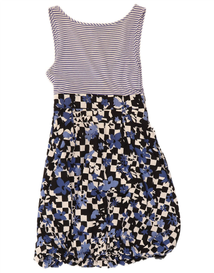 Rochie de soare pentru femei Moschino UK 8 Small Blue Floral