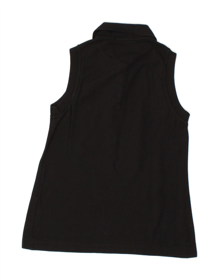FILA Womens Sleeveless Polo Shirt IT 44 Medium Black Cotton Vintage Fila and Second-Hand Fila from Messina Hembry 