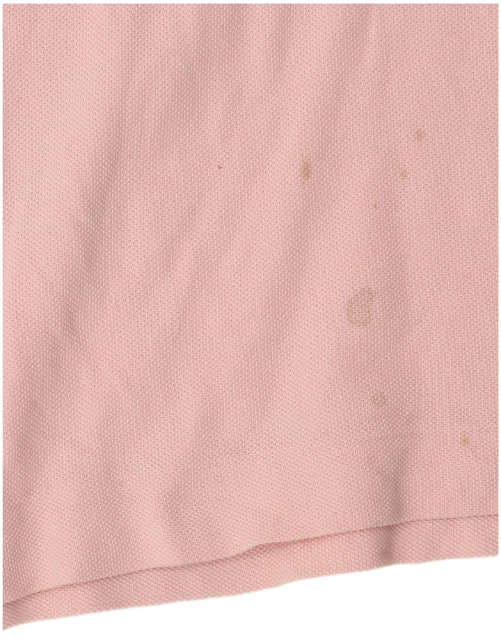 Tricou polo Lacoste pentru bărbați, mărimea 4, bumbac roz mediu