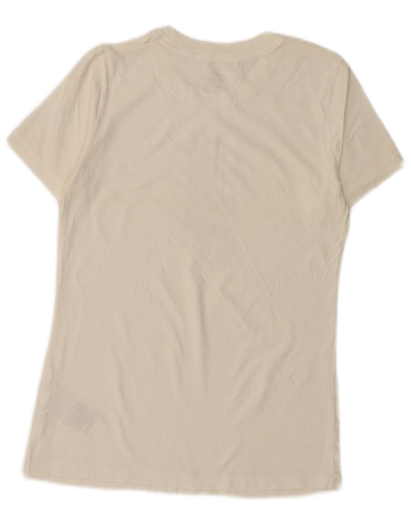 Tricou grafic Nike pentru femei Top UK 6 XS Bumbac alb