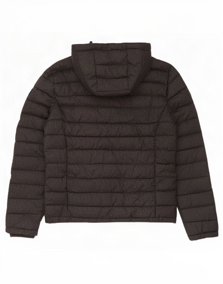 Jachetă căptușită cu glugă Superdry pentru bărbați UK 42 XL poliester gri