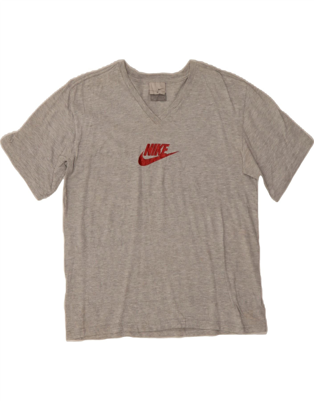 NIKE Womens T-Shirt Top UK 14 Medium Grey Cotton Vintage Nike and Second-Hand Nike from Messina Hembry 