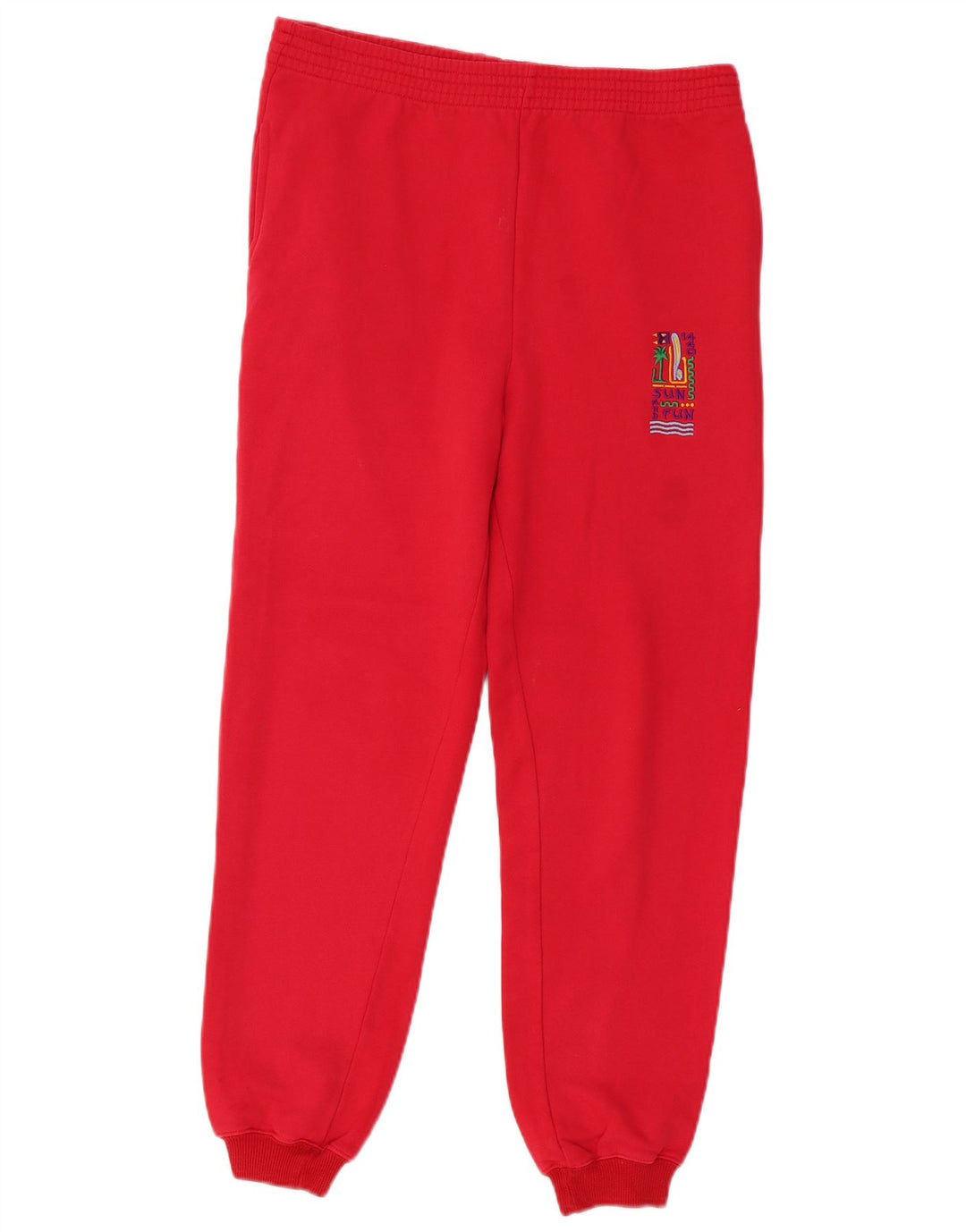 Pantaloni de trening Vintage pentru bărbați Joggeri roșu mediu