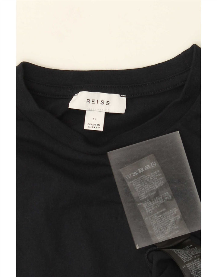 Tricou pentru bărbați Reiss Top mic din bumbac bleumarin