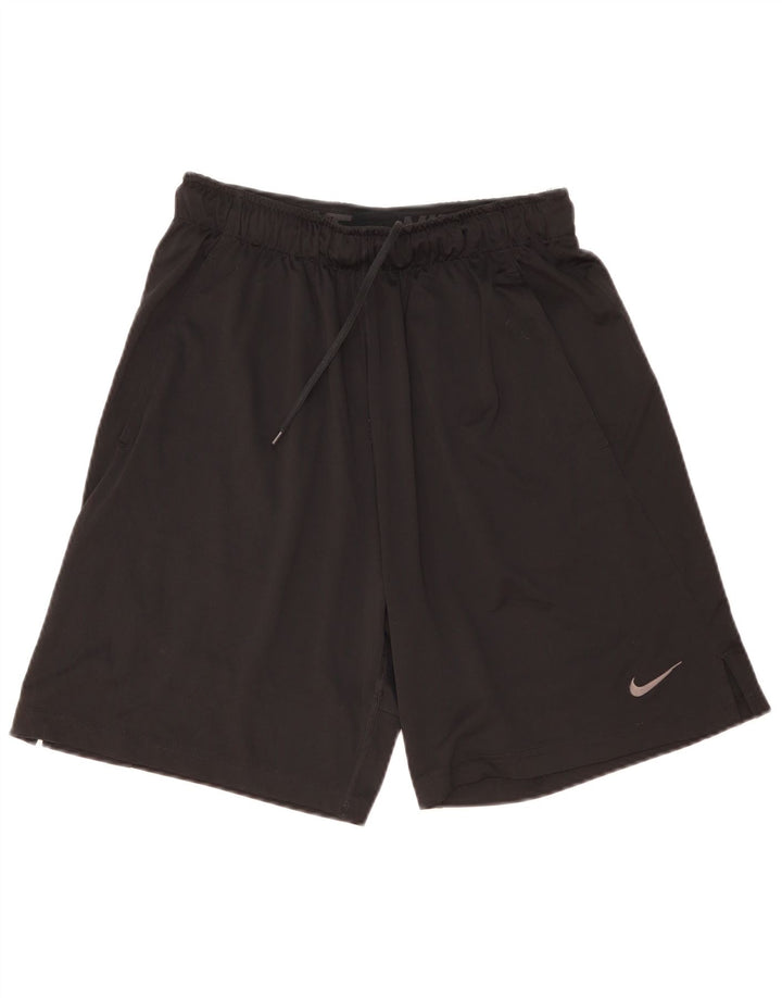 Pantaloni scurți sport Nike Dri Fit pentru bărbați, poliester mediu negru