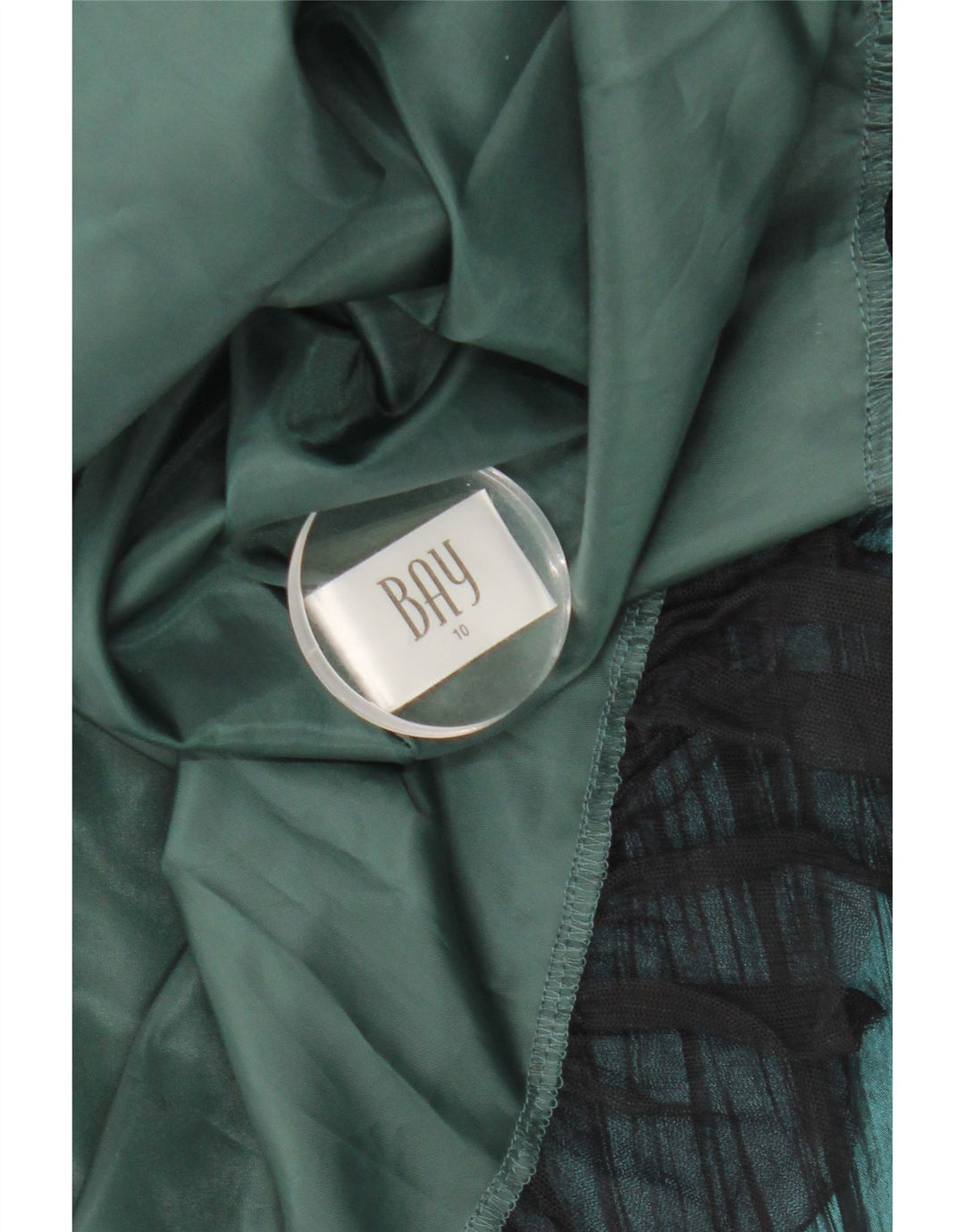 Rochie Bay pentru femei fără bretele UK 10, nailon verde mic