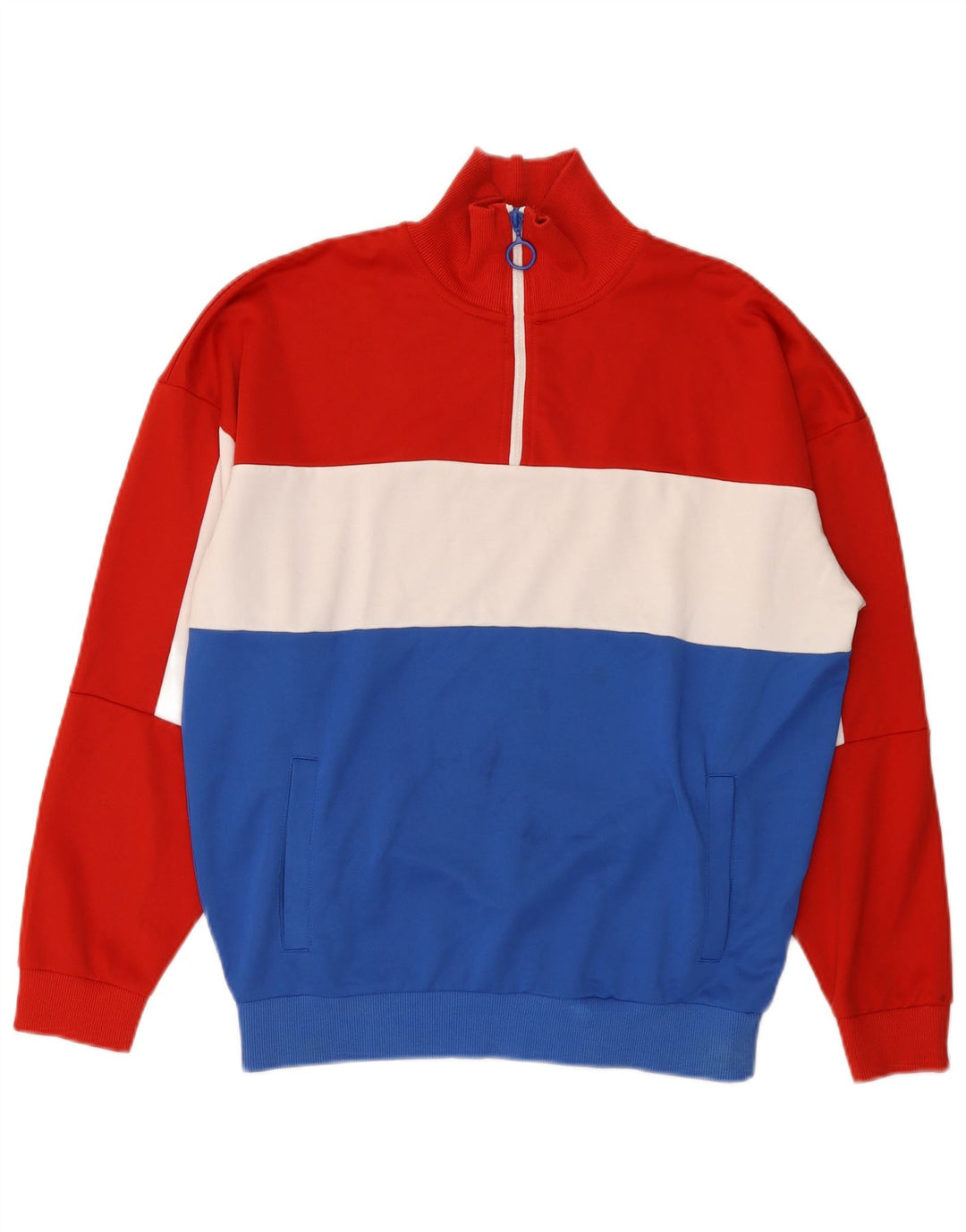 Pulover ZARA pentru bărbați, cu fermoar, cu gât, mijlociu, multicolor