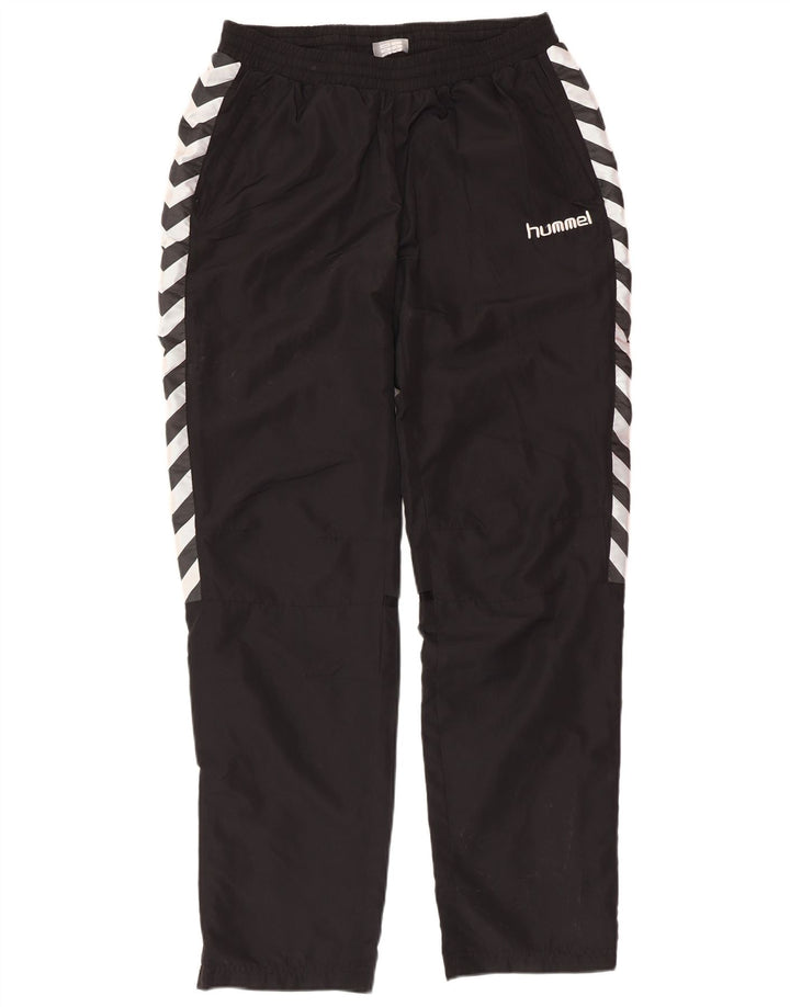 Pantaloni de trening grafic pentru bărbați HUMMEL, poliester mediu negru