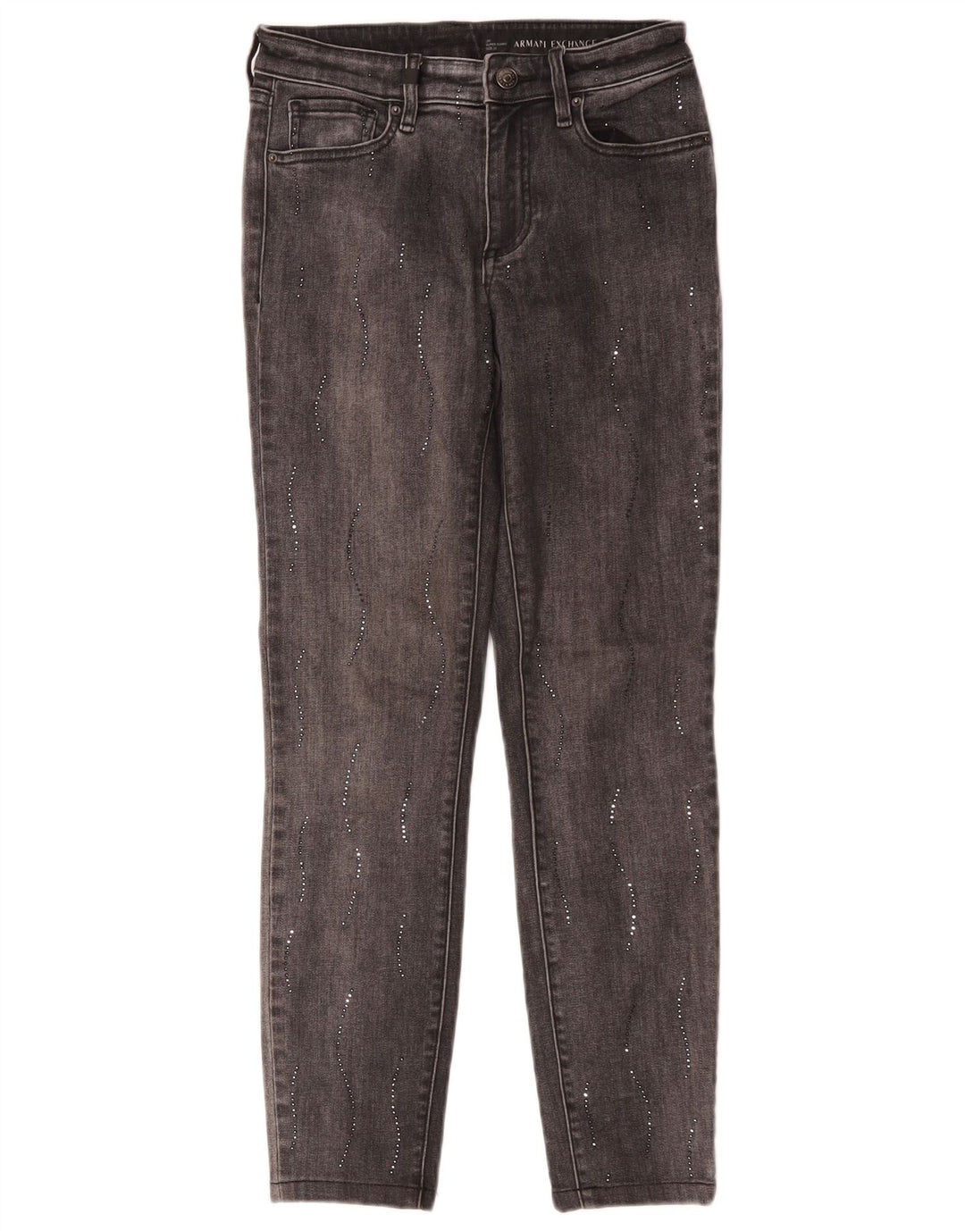 Blugi super skinny pentru femei Armani Exchange W25 L26 gri