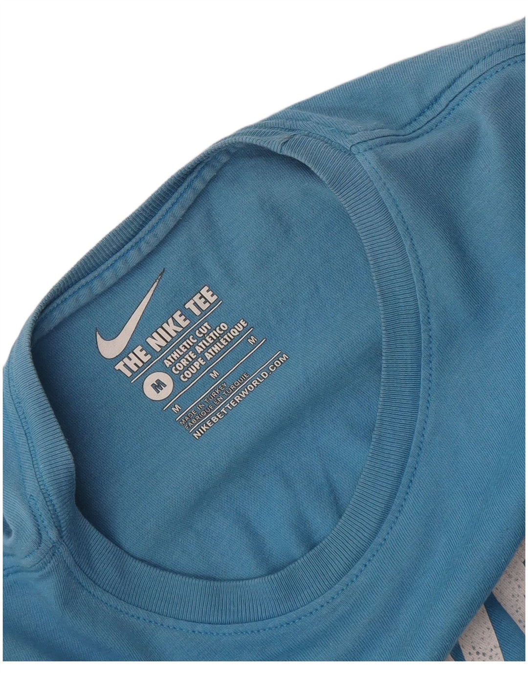 Tricou grafic Nike pentru bărbați, cu croială atletică, Top Medium Blue
