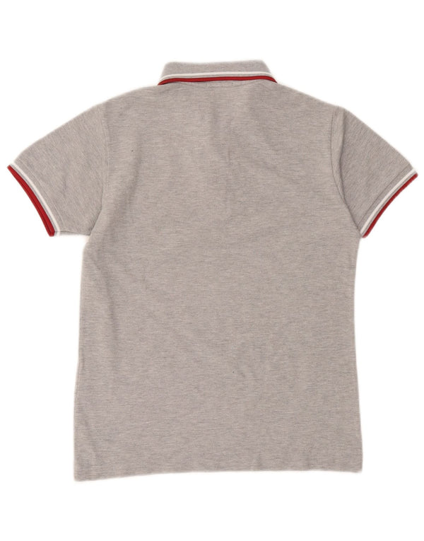 Fred Perry Boys Polo Shirt 11-12 Years Grey Flecked Cotton