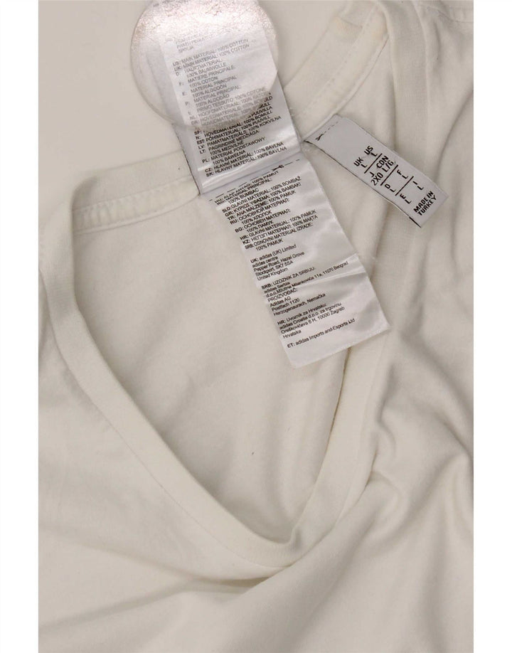 Tricou pentru bărbați Adidas Top mare, alb, bumbac