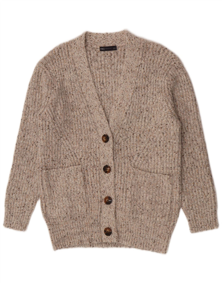 Pulover cardigan pentru femei Marks & Spencer UK 14 Medium Bej Pete