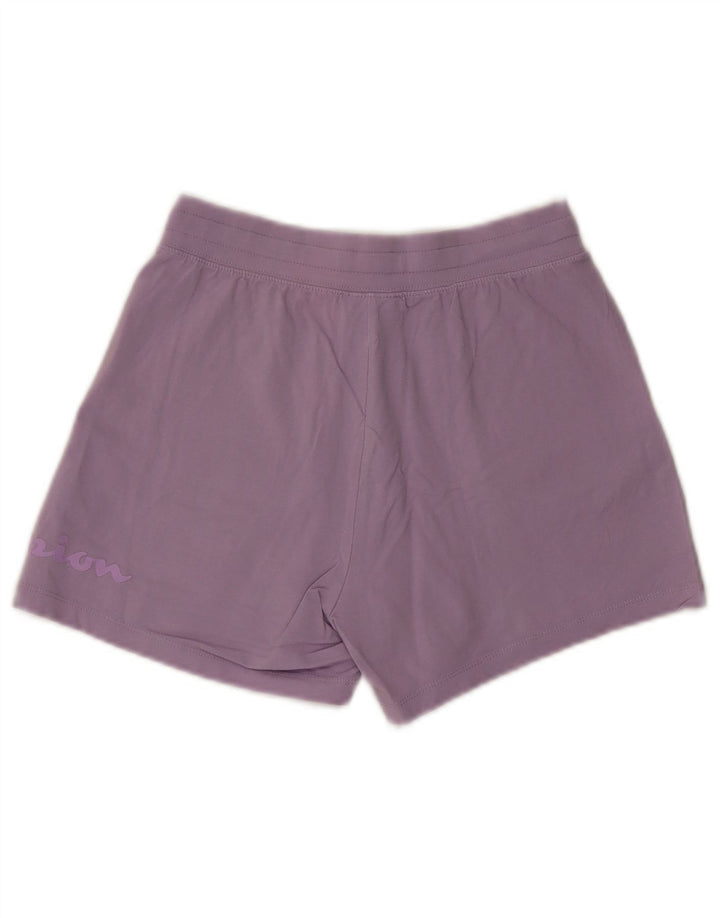 Pantaloni scurti sport grafic pentru femei CHAMPION UK 4 XS Bumbac violet